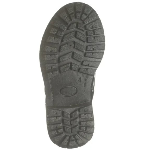 Mini Moda Kids Black Patent Combat Boots | Size 8 Toddler NIB - Picture 5 of 11